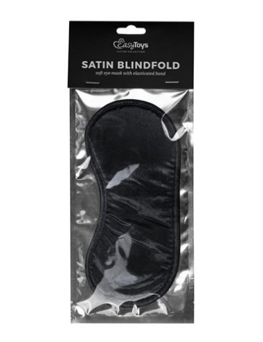 Maska-Black Satin Eye Mask