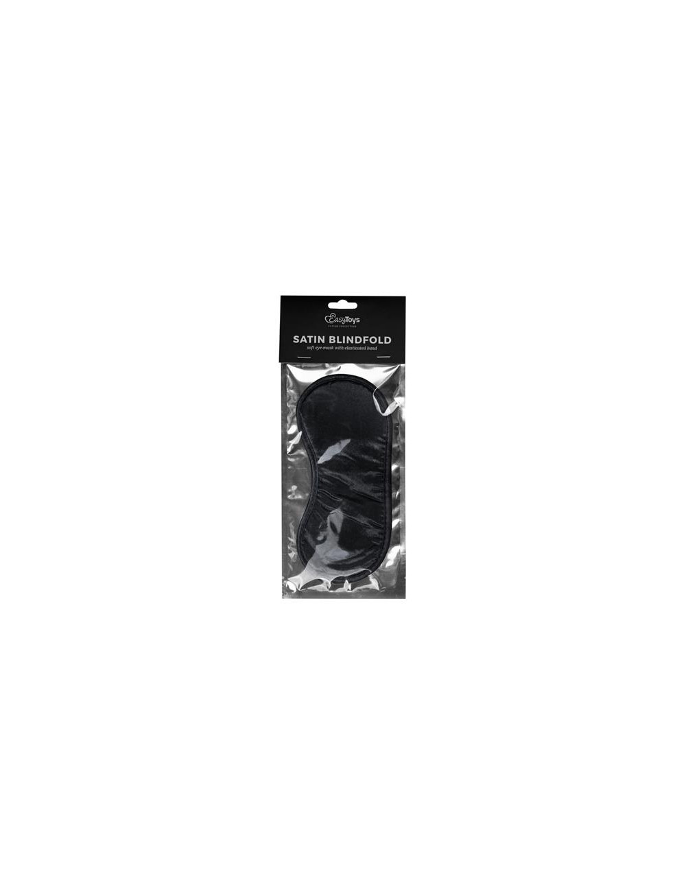 Maska-Black Satin Eye Mask