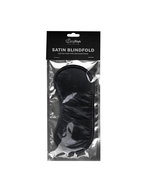 Maska-Black Satin Eye Mask