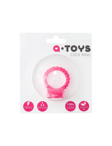 A-TOYS, Penis VibroRing, Silicone, Pink, O3.5 cm