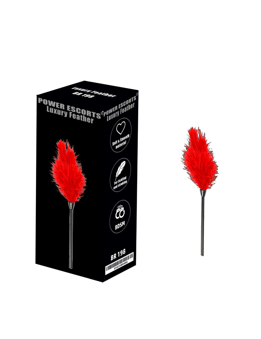 Luxury feather red