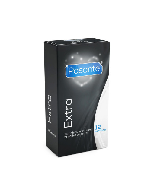 Pasante Extra Condoms - prezerwatywy o zwiększonej wytrzymałości, 12 szt.