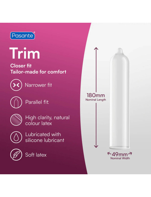Pasante Trim Condoms 12 pcs
