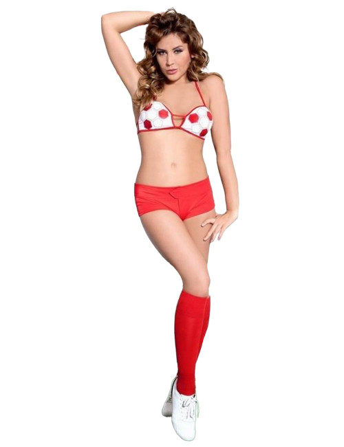SoftLine Collection Viktoria - komplet biało-czerwony M/L