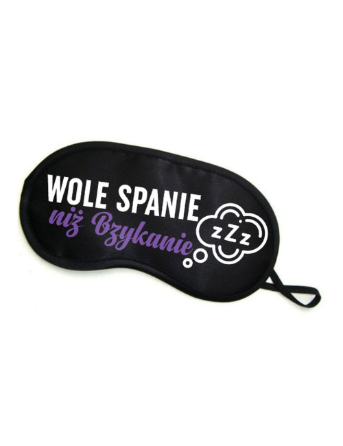 Grammi Maska na oczy Wolę Spanie niż Bzykanie