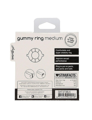 Gummy Ring - Medium - Black