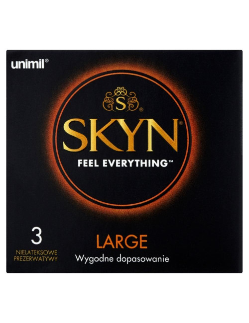 Prezerwatywy Skyn Large 3 sztuki w większym rozmiarze