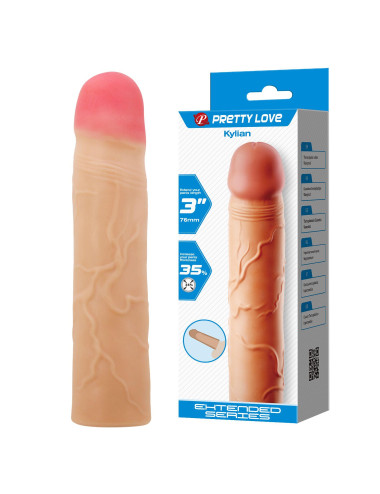PRETTY LOVE - Kylian Flesh, Extend your penis lenghth 3'' (76mm)