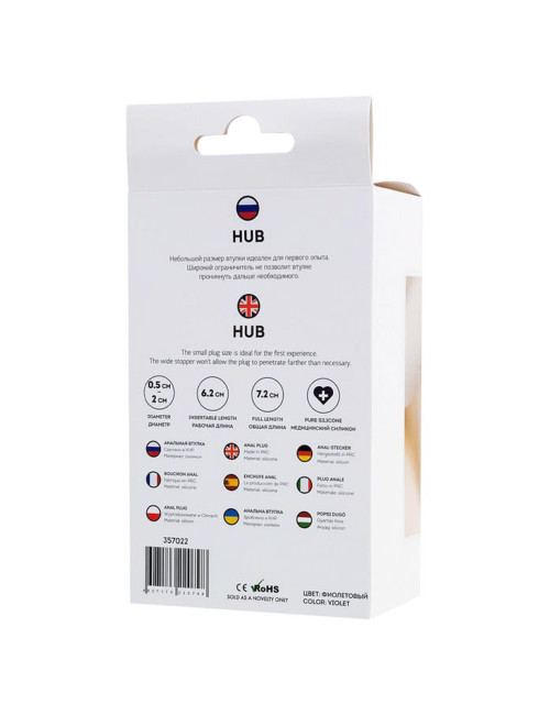 ToDo by TOYFA Anal Plug Hub - Wariant 2