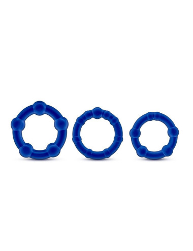 STAY HARD BEADED COCKRINGS BLUE