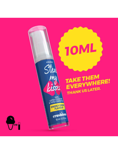CRUSHIOUS STEAL MY KISSES ENERGY DRINK FLAVOUR LUBRICANT GEL 10ML