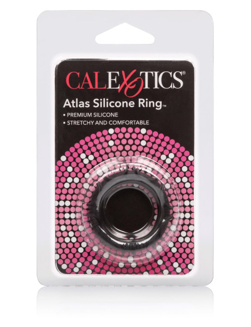 Calexotics Atlas Silicone Ring Czarny Pierścień Erekcyjny