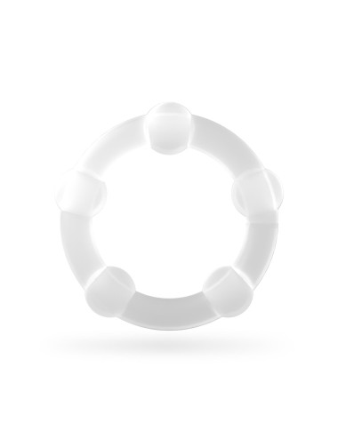 TRIPLE BEAD COCKRING SET CLEAR CRUSHIOUS