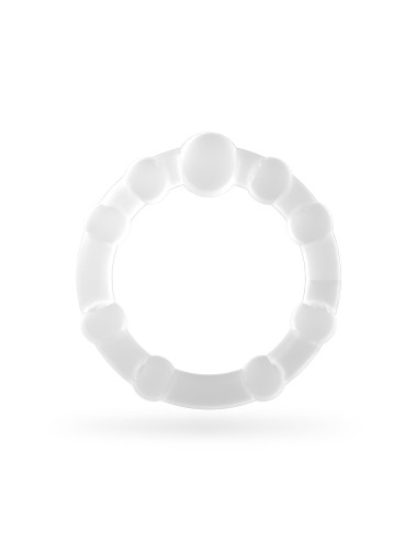 TRIPLE BEAD COCKRING SET CLEAR CRUSHIOUS