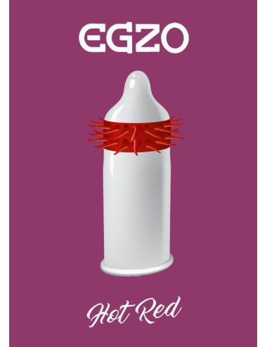 Prezerwatywy-Egzo Hot Red