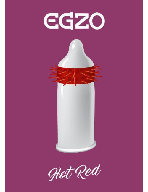 Prezerwatywy Egzo Hot Red