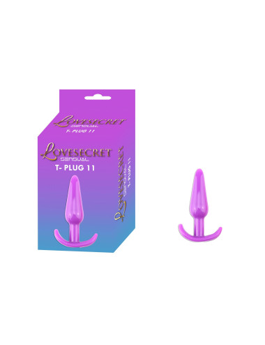 Lovesecret Sensual LS20 T-Plug 11 Purple - Korek analny, Zabawki analne, Plugi, 12,3 cm