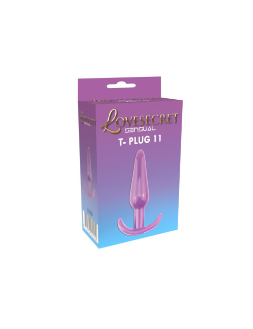 Lovesecret Sensual LS20 T-Plug 11 Purple - Korek analny, Zabawki analne, Plugi, 12,3 cm