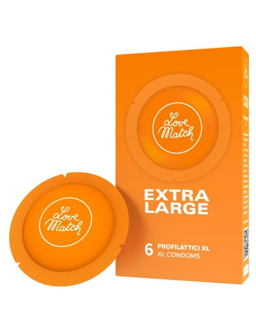 Prezerwatywy XXL Love Match Extra Large – 6 szt. Afrodyzjaki