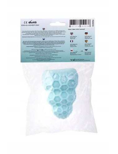 Masturbator TOYFA A-Toys, ass, blue color, 14 cm