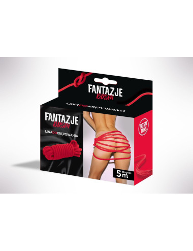 Linki - Fantazje BDSM Lina do krępowania Czerwona