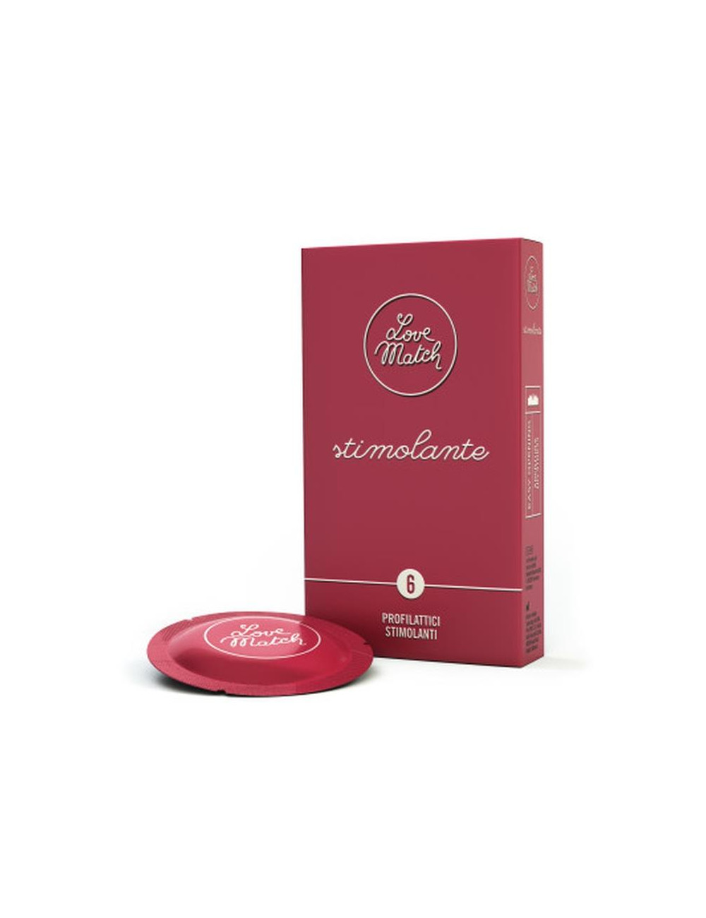 Prezerwatywy Love Match Stimolante - Afrodyzjaki, Stymulujące, 6 szt.