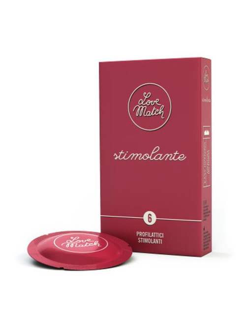 Prezerwatywy Love Match Stimolante - Afrodyzjaki, Stymulujące, 6 szt.