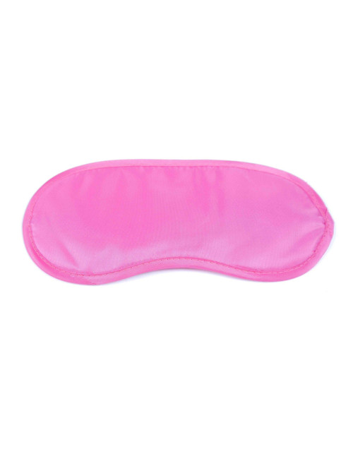 Love Mask Pink B-Series Fetish - Maska na oczy BDSM, satynowa różowa