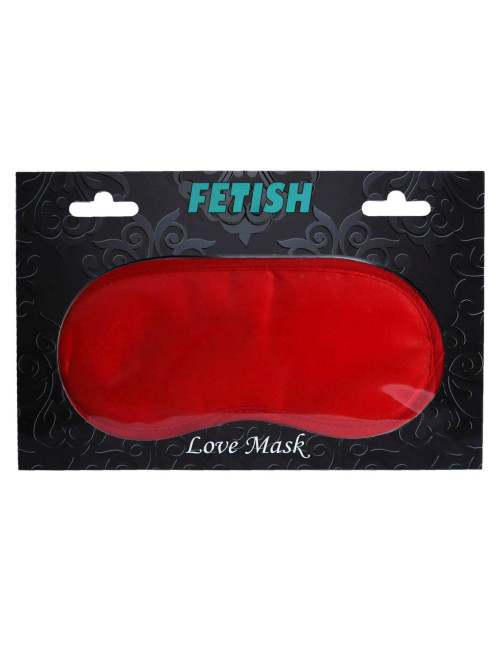 Love Mask Red - Satynowa Maska na Oczy BDSM – Zabawki, Maski
