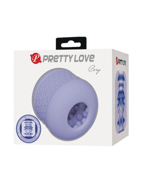 PRETTY LOVE Cary - Masturbator Dwustronny Teksturowany Kanał Wodoodporny Zabawki Waginy
