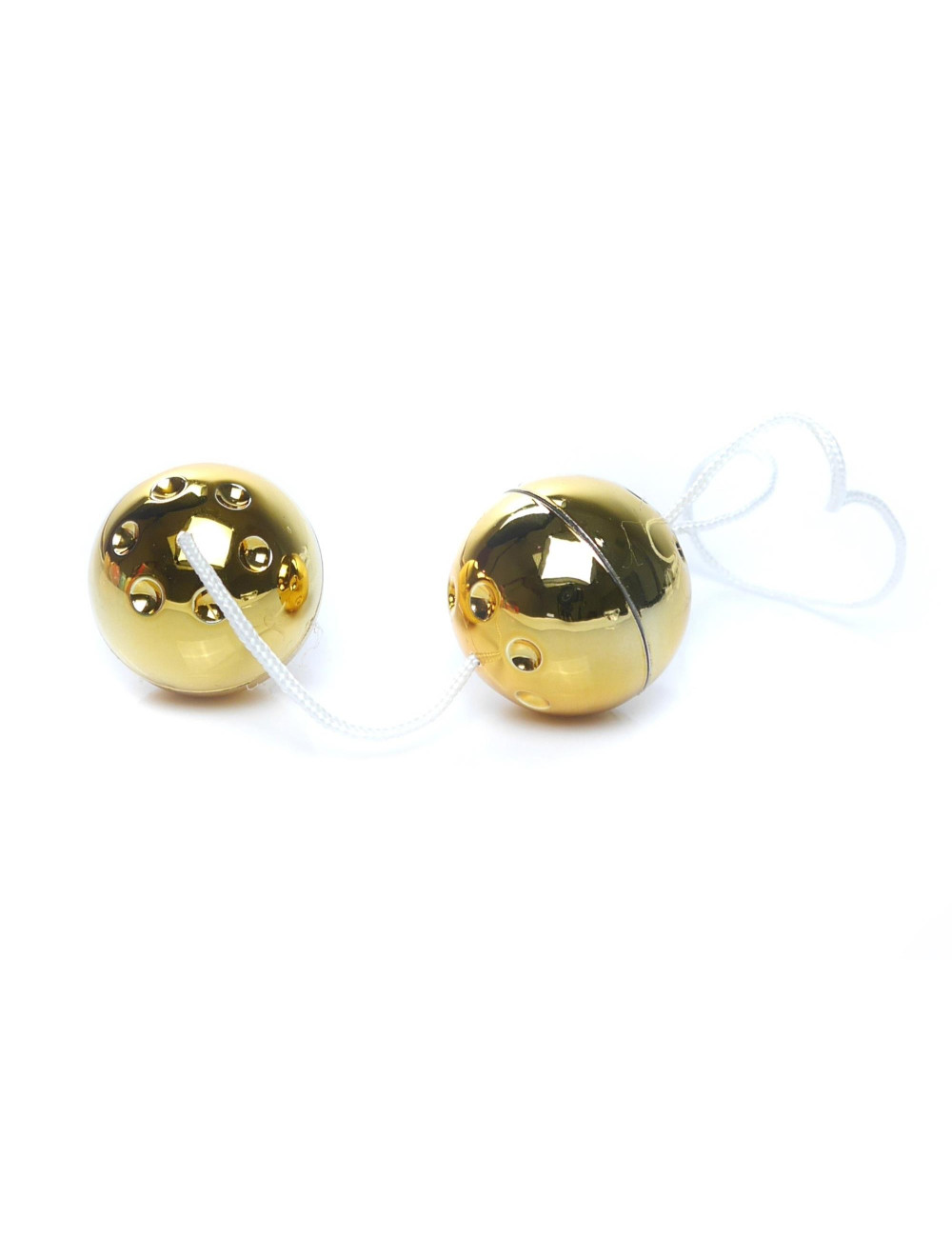 Kulki-Duo-Balls Gold - Kulki gejszy bez wibracji, dyskretne, trening mięśni kegla