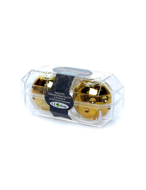 Kulki-Duo-Balls Gold - Kulki gejszy bez wibracji, dyskretne, trening mięśni kegla