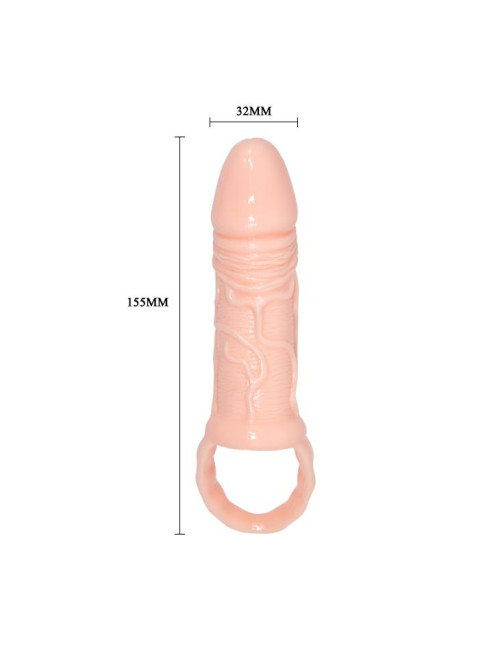 PRETTY LOVE Breyden PENIS SLEEVE – Nakładka na penisa z kuleczkami, przedłużka, zwiększa długość i obwód