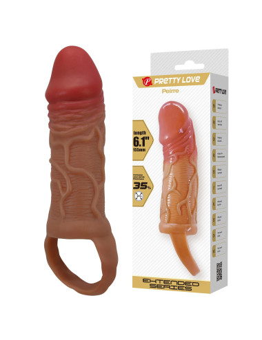 PRETTY LOVE Breyden PENIS SLEEVE – Nakładka na penisa z kuleczkami, przedłużka, zwiększa długość i obwód