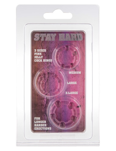 Stay Hard - Three Rings Pink