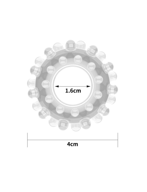 Lovetoy Power Plus Cockring Clear - Przezroczysty pierścień erekcyjny