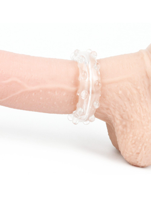 Lovetoy Power Plus Cockring Clear - Przezroczysty pierścień erekcyjny