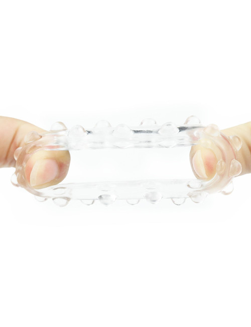 Lovetoy Power Plus Cockring Clear - Przezroczysty pierścień erekcyjny