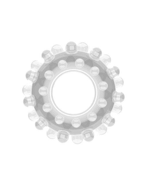 Lovetoy Power Plus Cockring Clear - Przezroczysty pierścień erekcyjny