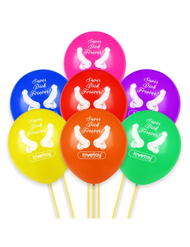 Super Dick Forever Bachelorette Balloons(Pack of 7)