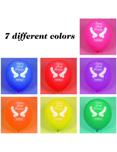 Super Dick Forever Bachelorette Balloons(Pack of 7)