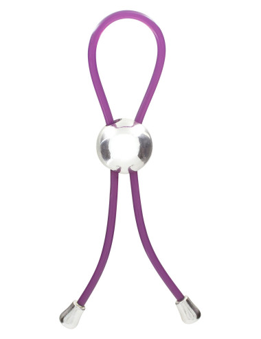 Adjustable Love Ring Purple - Pierścień miłosny regulowany bez wibracji, Zabawki