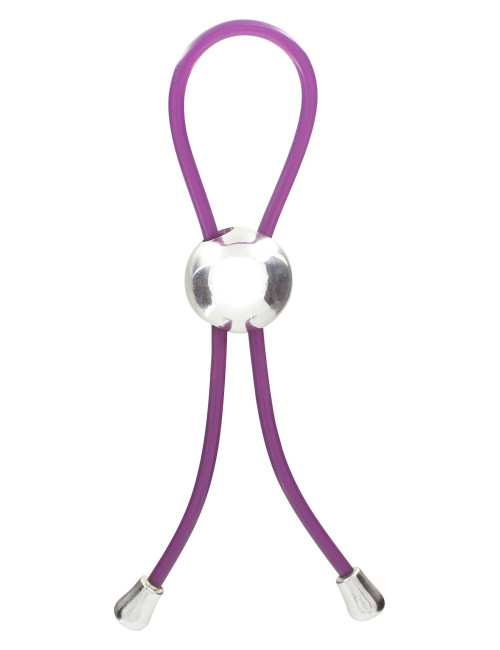 Adjustable Love Ring Purple - Pierścień miłosny regulowany bez wibracji, Zabawki