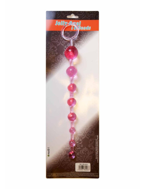 B - Series EasyLove Różowe Kuleczki Analne Jelly 10 szt.