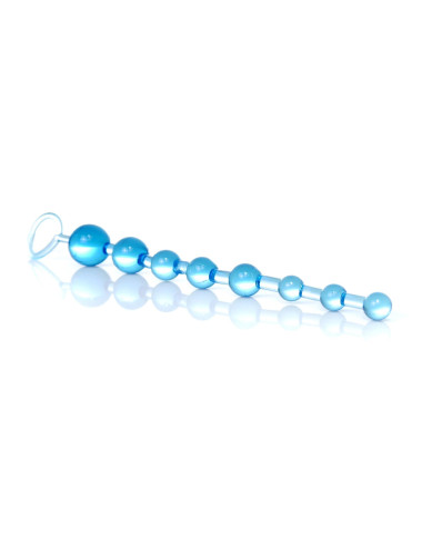 Plug/kulki-Jelly Anal 10 Beads Blue