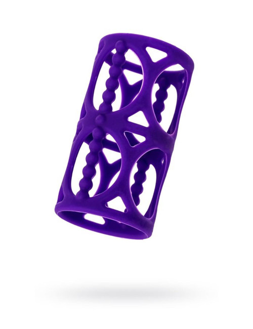 A-Toys Nakładka Penis Sleeve silikonowy, fioletowy, 7,5 cm – zabawki erotyczne, przelotowe