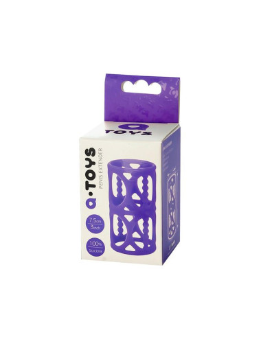 A-TOYS, Penis Sleeve, Silicone, Purple, 7.5 cm