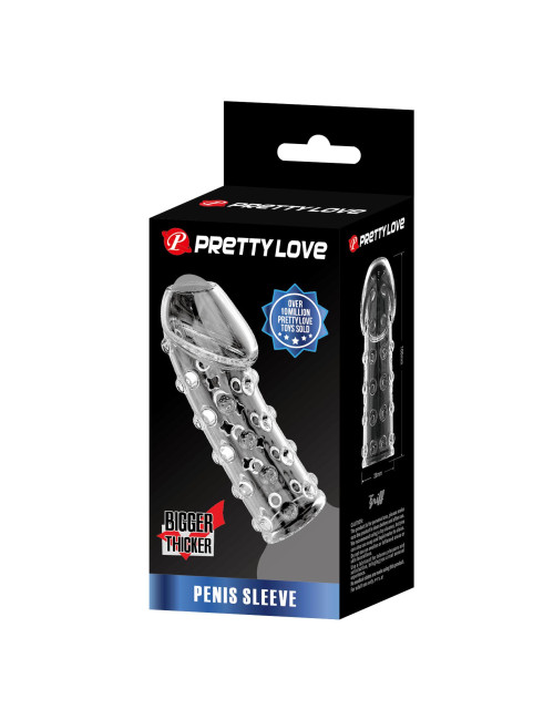 PRETTY LOVE Penis Sleeve, TPR, Waterproof