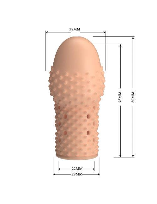 Pretty Love Becks Nakładka na Penisa – Penis Sleeve (Flesh)