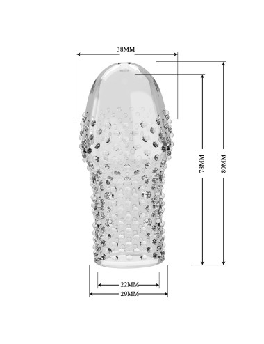 Pretty Love Penis Sleeve – Becks (Clear)